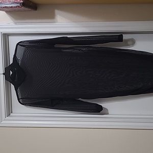 Long sleeve see through dress